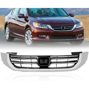 Grille Compatible For Honda Accord Front Chrome Bumper Grill 2013 2014 2015 HO1200214 71121T2FA01