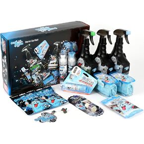 Car Cleaning Kit - Car Accessories for Interior and Exterior Cleaning, Glass Cleaner, Car Wipes, Auto Essentials