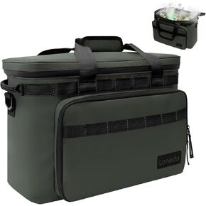 Soft Cooler Bag, Portable Collapsible Soft Sided Cooler, 36 Cans Insulated Beach Cooler Lunch Bag, Large Leakproof Camping Cooler, Waterproof Ice Chest for Travel Picnic Camping Kayaking-Green