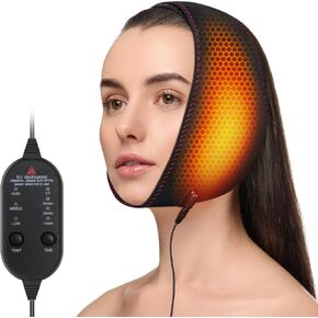 Yabuu Face Heating Pad for TMJ Relief,Heated Face Mask with 3 Heat and Time Settings, USB Electric Wearable Heating Pad for Face Jaw Chin Wisdom Teeth, Oral and Facial Surgery