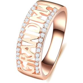 HSQYJ GOLD GOLD RING Personalized Infinity Crystal Ring Fashion Hight Jewelry Hight