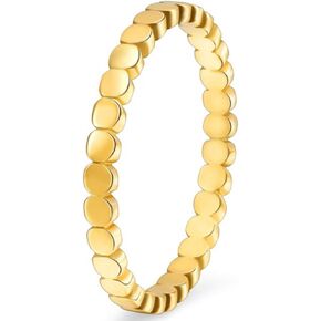 Jude Jude Jewelers 2mm عرض الفولاذ المقاوم للصدأ ولوح حلقة زفاف قابلة للتكديس