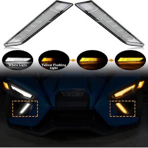طقم إضاءة لوحة لهجمة للقلق 2020-2023 ، ضوء تشغيل ضوء النهار DRL لعام 2020 2021 2023 Polaris Slingshot S gt r le sl ، استبدال OEM 2884606 (2pcs)