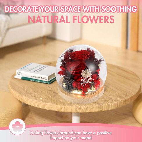Luxury Preserved Flowers Real Roses in Gift Box for mom,Ideal Teacher Appreciation Gifts, Graduation Gifts, or Bridesmaid Gifts - Beautiful Home Decor in Saudi Arabia