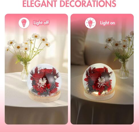 Luxury Preserved Flowers Real Roses in Gift Box for mom,Ideal Teacher Appreciation Gifts, Graduation Gifts, or Bridesmaid Gifts - Beautiful Home Decor in Saudi Arabia