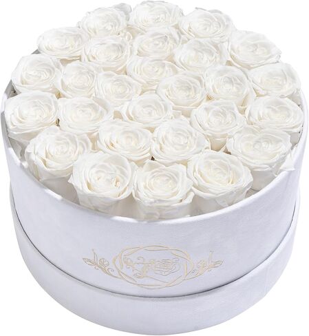 17 Flowers in a Luxury Suede Box, Birthday Gifts for Women, Preserved Flowers, Mothers Day Roses Gift for Mom, Bossy Pink in Saudi Arabia