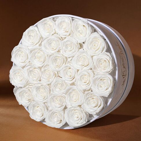 17 Flowers in a Luxury Suede Box, Birthday Gifts for Women, Preserved Flowers, Mothers Day Roses Gift for Mom, Bossy Pink in Saudi Arabia