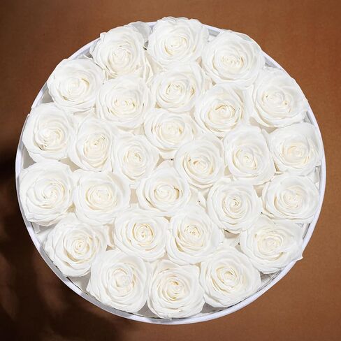 17 Flowers in a Luxury Suede Box, Birthday Gifts for Women, Preserved Flowers, Mothers Day Roses Gift for Mom, Bossy Pink in Saudi Arabia