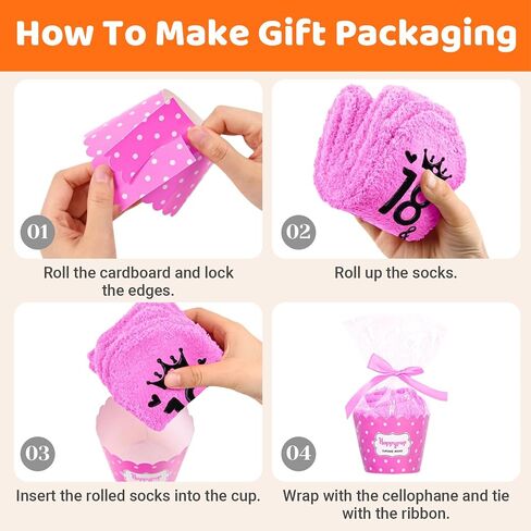 HAPPYPOP 18th Birthday Gifts Ideas Socks - 18 Year Old Birthday Presents for Girls, Happy Birthday Socks for 18 Year Olds in Saudi Arabia