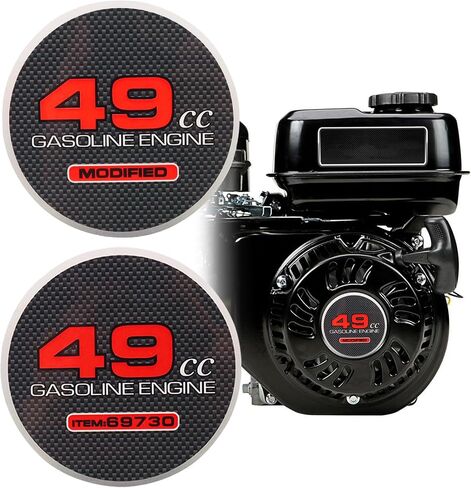 2PCS سحب ملصق Starter 49cc Modified 49cc البند 69730 ملصقات الدراجة الصغيرة للمنفذ 212 محرك CT200U BT200X KT196 BAJA MB200 Performance Parts GO KART MINI BIKE 196CC 224CC 200CC 200CC in Kuwait