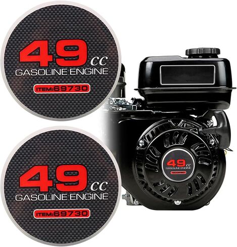 2PCS سحب ملصق Starter 49cc Modified 49cc البند 69730 ملصقات الدراجة الصغيرة للمنفذ 212 محرك CT200U BT200X KT196 BAJA MB200 Performance Parts GO KART MINI BIKE 196CC 224CC 200CC 200CC in Kuwait