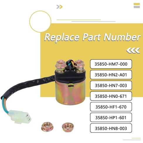 Starter Solenoid Relay, Compatible with Honda TRX350 Rancher 350 2000-2006/ TRX90X 2009-2021/TRX200 Fourtrax 1990-1997/TRX400 Foreman 400 1995-2003/TRX420 Rancher 420 2009-2014 Starter Solenoid Relay in Saudi Arabia