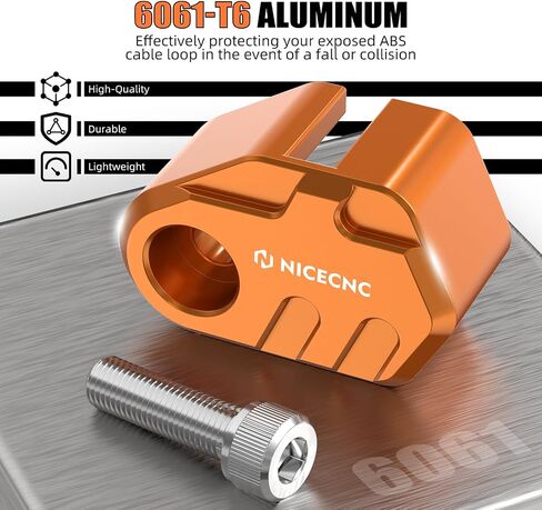 Orange Rear ABS Cable Guard Cover ABS Cable Protection Compatible with Husqvarna 701 Enduro/Svartpilen/Vitpilen/Supermoto 2016-2024, 690 Duke 2016-2022, 690 SMC R Accessories in Saudi Arabia