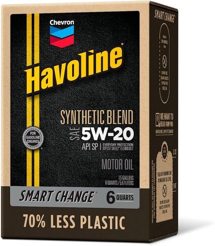 Motor Oil 5w20 Synthetic Blend Smart Change Engine Oil, 5W-20, 6 Quarts, Pack of 1 in Saudi Arabia