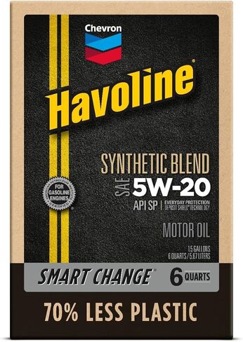 Motor Oil 5w20 Synthetic Blend Smart Change Engine Oil, 5W-20, 6 Quarts, Pack of 1 in Saudi Arabia