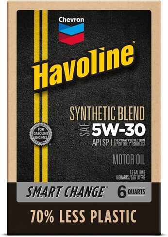 Motor Oil 5w20 Synthetic Blend Smart Change Engine Oil, 5W-20, 6 Quarts, Pack of 1 in Saudi Arabia