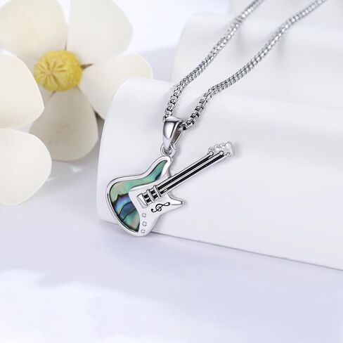 Music Note Necklace for Women 925 Sterling Silver Sunflower Cross Pendant Treble Clef Jewelry Gifts for Music Lovers in Saudi Arabia
