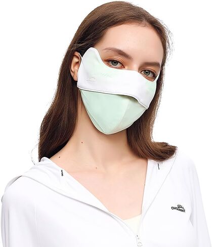 Sun Protection Face Cover UPF 50+ Anti-UV Women Summer Mask Cooling Breathable Face Covering SLF5M040T in Kuwait