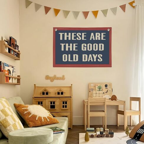 Bible Verses for Nursery Decor, Jesus Loves Me for Kids Wall Art Canvas Banner, Boho Inspirational Banner Wall Hanging Banner Flag for Baby Kids Bedroom Playroom in Kuwait