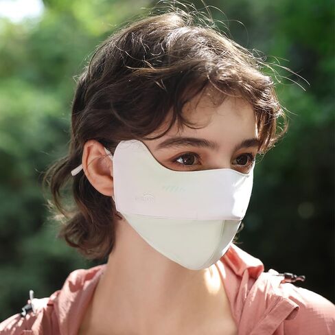 Sun Protection Face Cover UPF 50+ Anti-UV Women Summer Mask Cooling Breathable Face Covering SLF5M040T in Kuwait