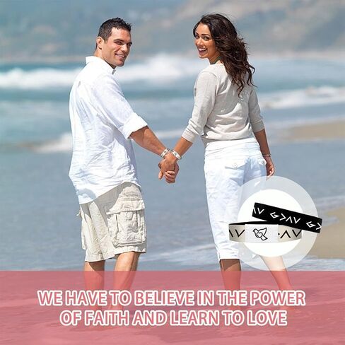 Bible Verse Bracelet，Wearable Bible Verse Bracelet with NFC,for Men,Women,Teens,Daily Spiritual Energy Scripture Bracelets(Christian bracelet white) in Saudi Arabia