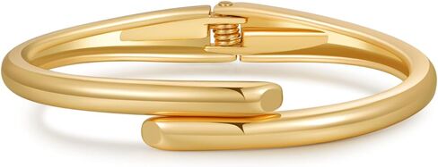 Chunky Gold/Silver Gold Cuff Bangle Bracelets for Women Trendy Hinged Cuff Open Wide Chunky Gold Bracelet Minimalist Bangle Jewelry Gift in Saudi Arabia
