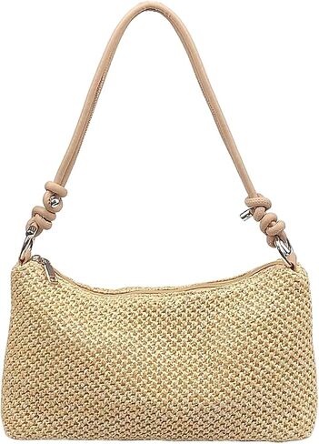 Straw Hobo Handbags for Women Fashion Woven Straw Shoulder Bag for Beach Holiday in Saudi Arabia