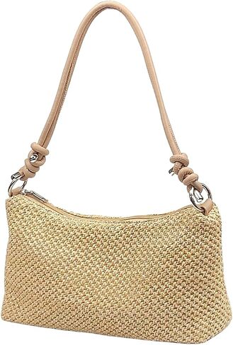 Straw Hobo Handbags for Women Fashion Woven Straw Shoulder Bag for Beach Holiday in Saudi Arabia