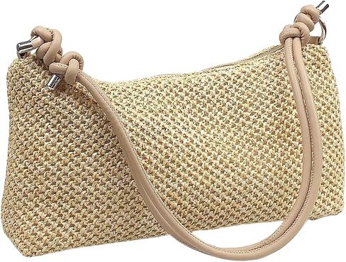 Straw Hobo Handbags for Women Fashion Woven Straw Shoulder Bag for Beach Holiday in Saudi Arabia