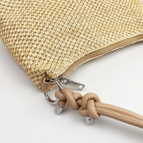 Straw Hobo Handbags for Women Fashion Woven Straw Shoulder Bag for Beach Holiday in Saudi Arabia