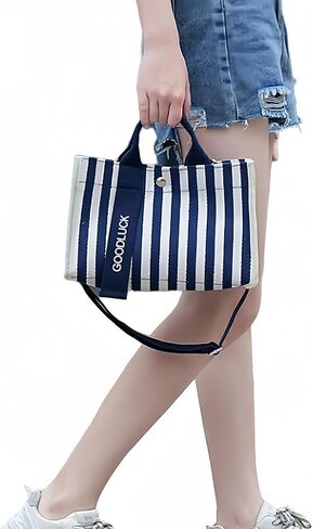 Canvas Crossbody Shoulder Bag for Women, Sling Tote with Handles & Removable Strap, Fanny Pack Travel Handbag in Saudi Arabia