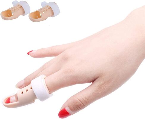Thinvik [2 Piece Plastic Mallet Dip Finger Support Brace Splint Joint Protection Injury in Saudi Arabia