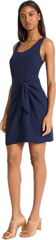 Donna Morgan Women's Sleeveless Scoop Neck Mini Side Tie Detail-Elegant Drapey Twill Wedding Guest Cocktail Dress in Saudi Arabia