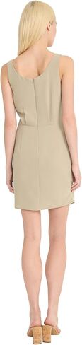 Donna Morgan Women's Sleeveless Scoop Neck Mini Side Tie Detail-Elegant Drapey Twill Wedding Guest Cocktail Dress in Saudi Arabia