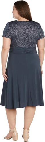 R&M Richards Women's Sparkling Wrap Dress in Saudi Arabia