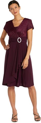 R&M Richards Women's Sparkling Wrap Dress in Saudi Arabia