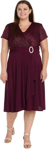 R&M Richards Women's Sparkling Wrap Dress in Saudi Arabia