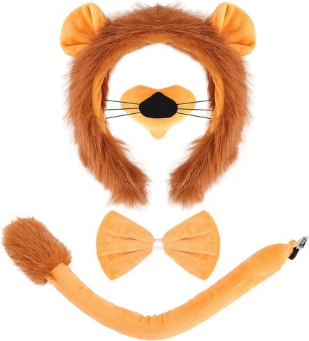 Lion Costume, Cheetah Costume, Pig Ears Headband and Tail, Animal Family Halloween in Saudi Arabia