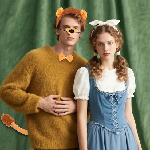 Lion Costume, Cheetah Costume, Pig Ears Headband and Tail, Animal Family Halloween in Saudi Arabia