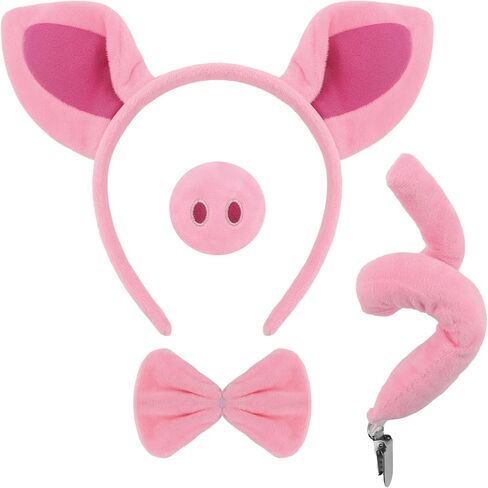 Lion Costume, Cheetah Costume, Pig Ears Headband and Tail, Animal Family Halloween in Saudi Arabia