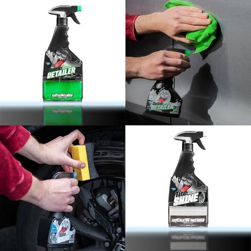 Car Cleaning Kit - Car Accessories for Interior and Exterior Cleaning, Glass Cleaner, Car Wipes, Auto Essentials in Kuwait