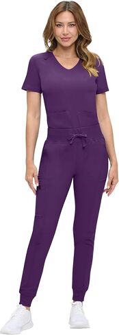 Natural Uniforms Womens Ultra-Soft Luxe Stretch Jogger Scrub Set with Regular and Petite Sizes in Saudi Arabia