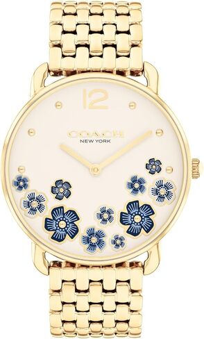 COACH Elliot Women's 2H Quartz Watch - 36mm Stainless Steel Bracelet - Colorful Floral Design - Premium Fashion - Gift for Her in Saudi Arabia