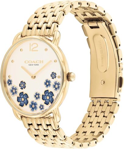 COACH Elliot Women's 2H Quartz Watch - 36mm Stainless Steel Bracelet - Colorful Floral Design - Premium Fashion - Gift for Her in Saudi Arabia