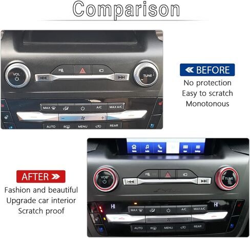 ملحقات Pifoog ملائمة لفورد Explorer 2025 2024 2023 2022 2021 2020 COVERS COVERS ADIUO VOL TUNE SWITCH TRIM DICE DICE COR in Saudi Arabia