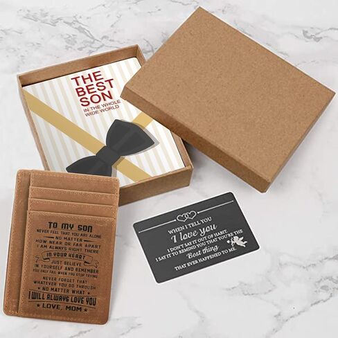 Son Memorial Gifts - Personalized Pocket Wallet For Daughter Gifts - 18th Birthday Graduation Christmas Gifts in Saudi Arabia
