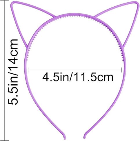 COCIDE 36Pcs Cat Ears Headbands Plastic Taylor Party Decorations Kitty Headbands for Girls Gabby Party Favors Birthday Supplies for Women Halloween Hair Accessories Hair Hoops Costume in Kuwait