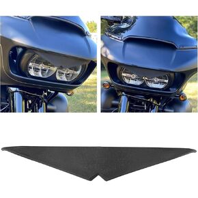 Hecasa Headlight Healprow Sticker Thouse Trim متوافق مع Harley Touring Road Glide 2015 ، Road Glide Special ، Road Glide Ultra Mean Mug Bezel Headlamp Goind Cover Tip Tip Trim Trim Trim Decort