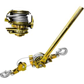 تعال على طول Winch Puller 3T 10ft ، و Winch Cable Hoist مع 2 خطاف ، تعال مع الأداة الثقيلة ، ومسروق Ratchet لرفع بناء بناء البناء