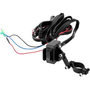QWORK Winch Switch Kit for ATV UTV - Compatible with Polaris, Warn, KFI, and More - Solid Steel Construction